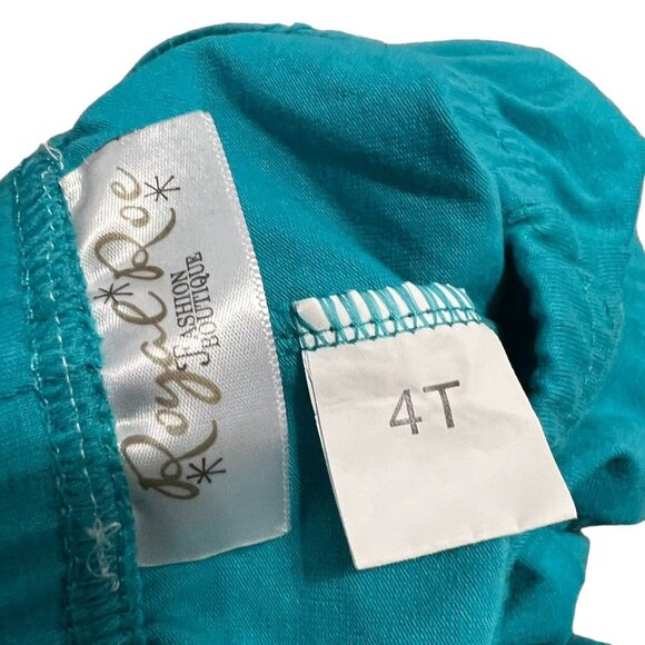 Royal Roe 4T Blue Ruffle Cropped Pants - Picture 3 of 3